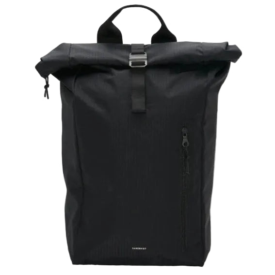 Sandqvist Grid Rolltop Backpack Bag 16" Black