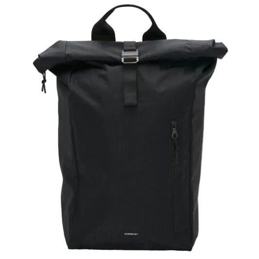 Sandqvist Grid Rolltop Backpack Bag 16" Black