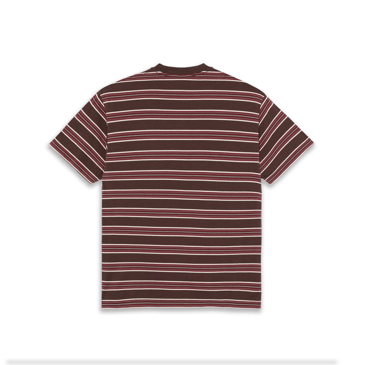 Polar Tee | Stripe - Brown/Red