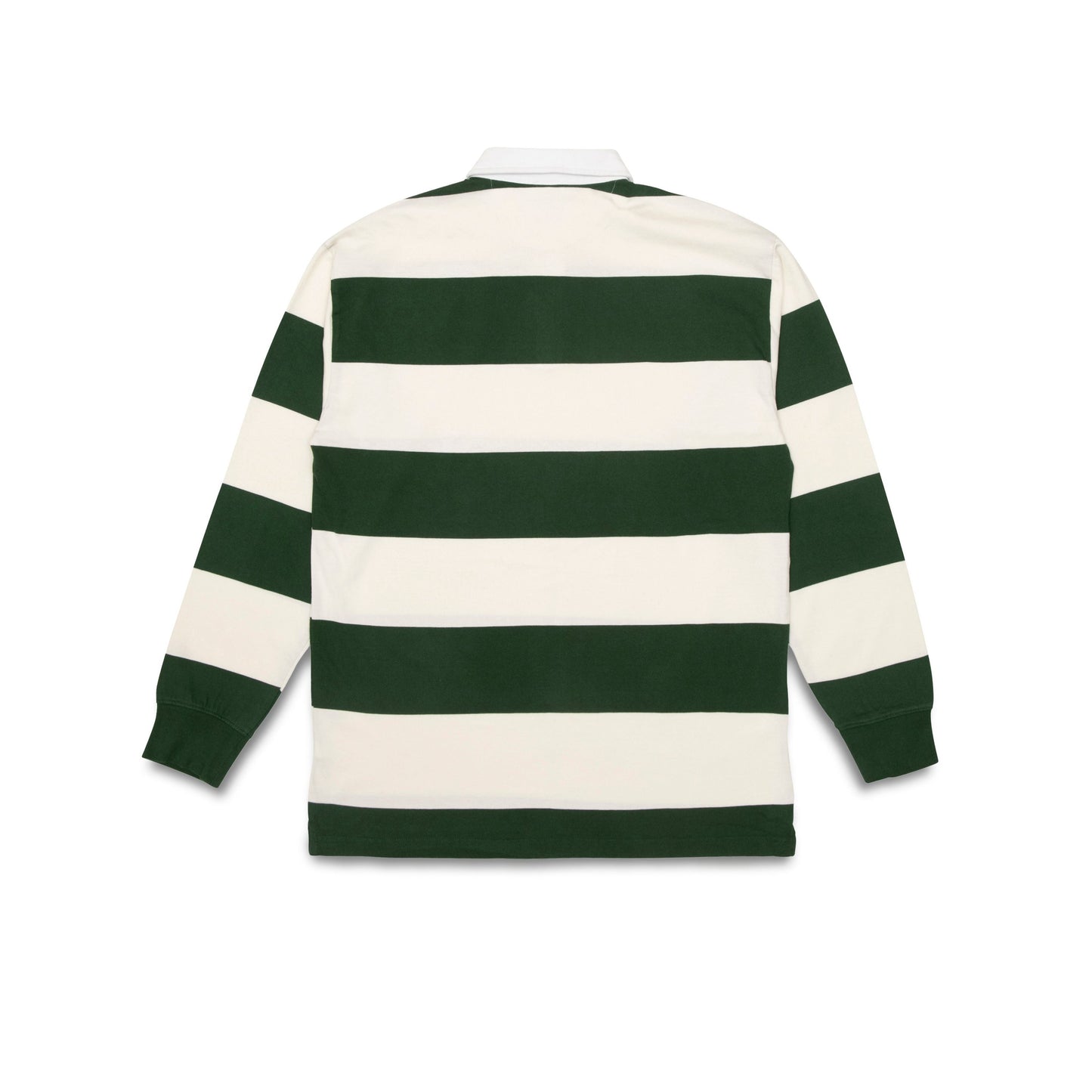 Quartersnacks Globe Rugby Shirt Green/Ecru