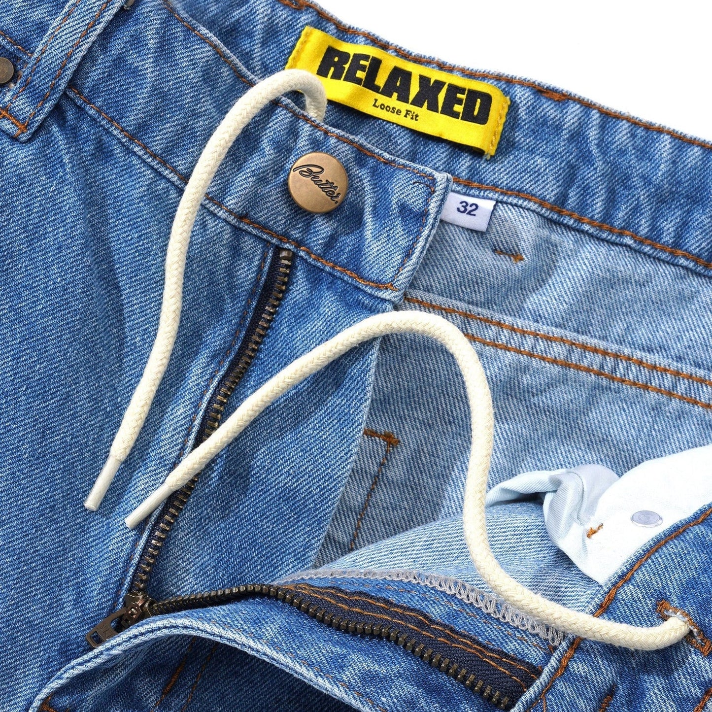 Butter Goods Relaxed Denim Jeans Washed Indigo