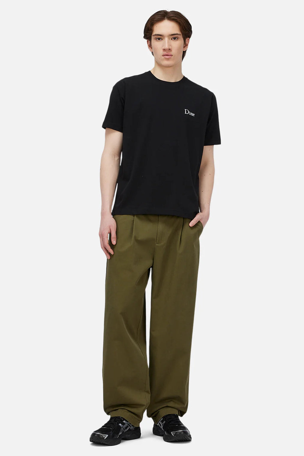 Dime Classic Small Logo T-Shirt Black