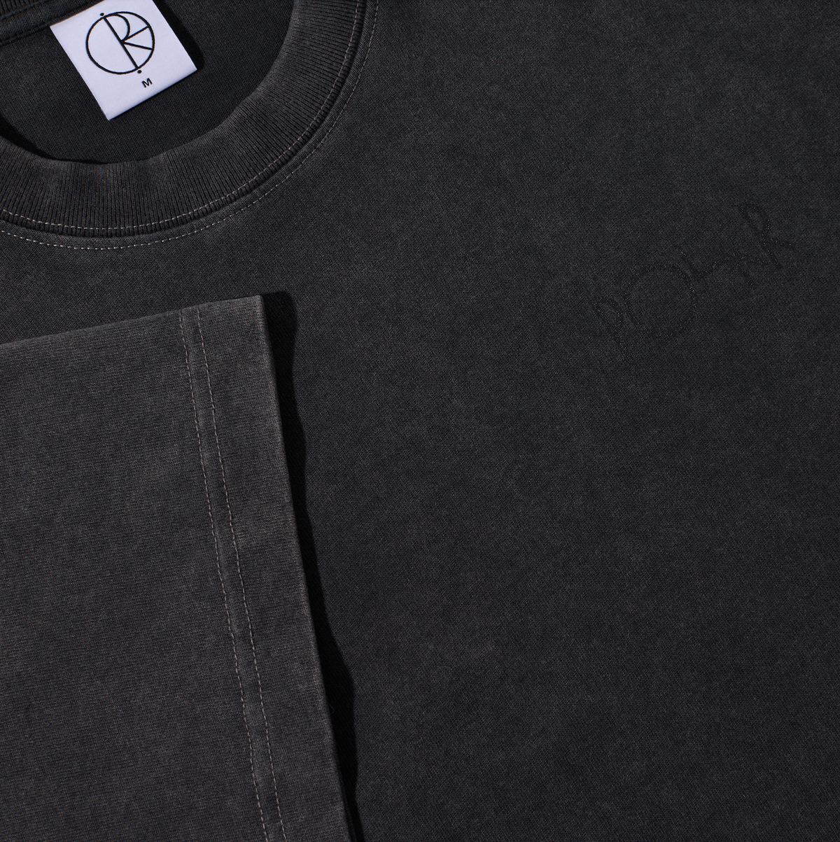 Polar Contrast Tee | Stroke Logo - Silver Black/Black