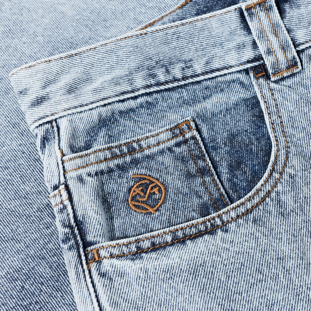 Polar Big Boy Shorts Heavy Washed Blue