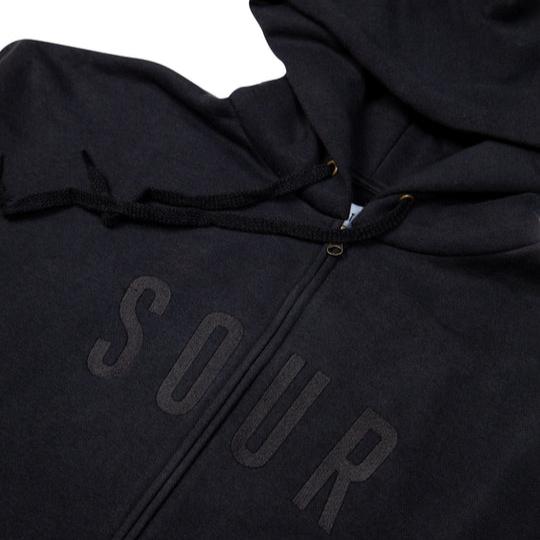 Sour Army Zip Hood Black