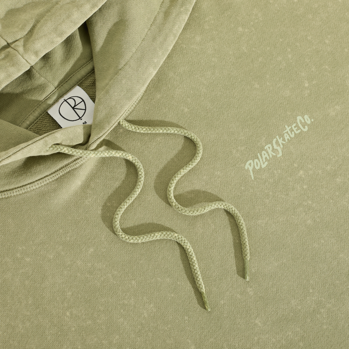 Polar Acid Frank Hoodie Surf Logo Light Green