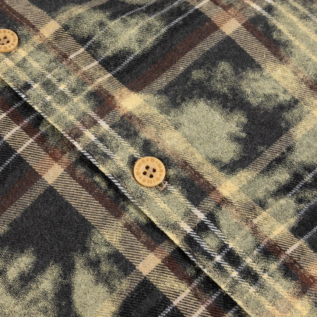 Dime Flannel Shirt Bleached Beige