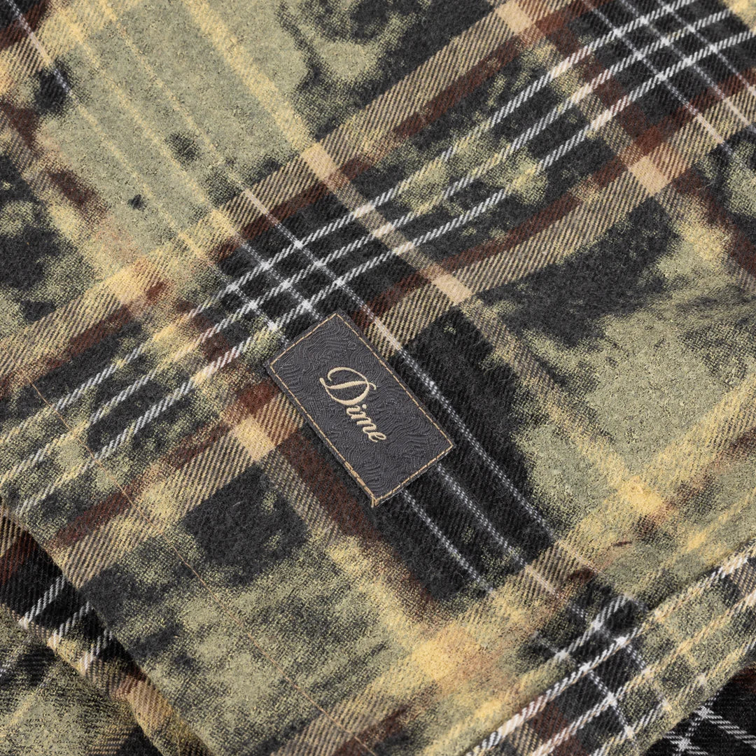 Dime Flannel Shirt Bleached Beige
