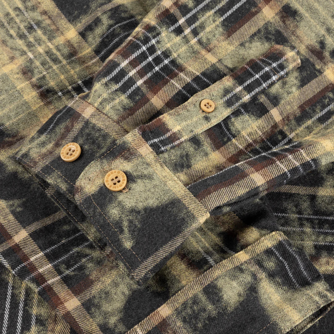 Dime Flannel Shirt Bleached Beige