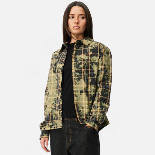 Dime Flannel Shirt Bleached Beige