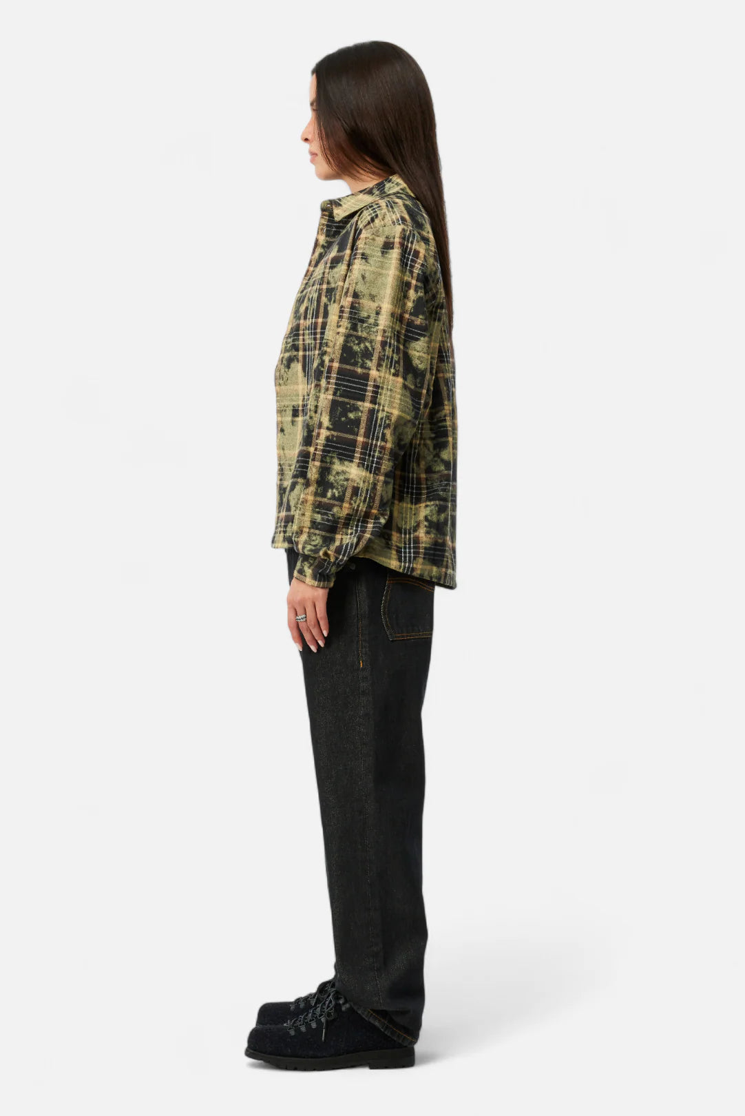Dime Flannel Shirt Bleached Beige