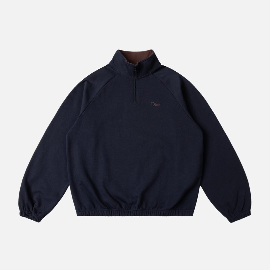 Dime Classic Terry Quarter Zip Navy