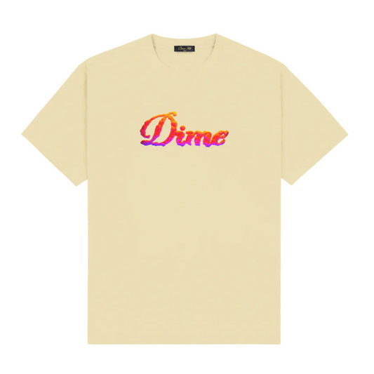 Dime Cursive Cloud T-Shirt Cloud Cream