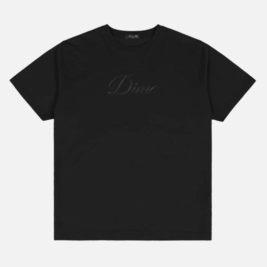 Dime Cursive T-Shirt Black
