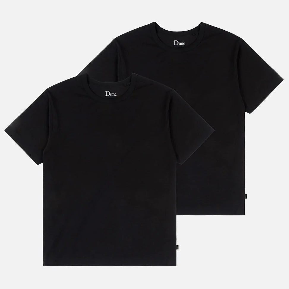 Dime Two Pack Basics T-Shirts Black