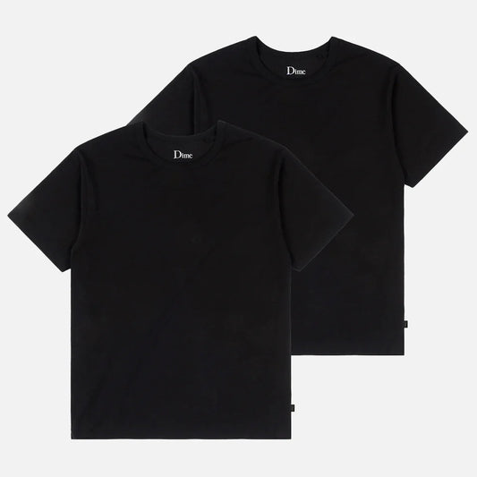 Dime Two Pack Basics T-Shirts Black