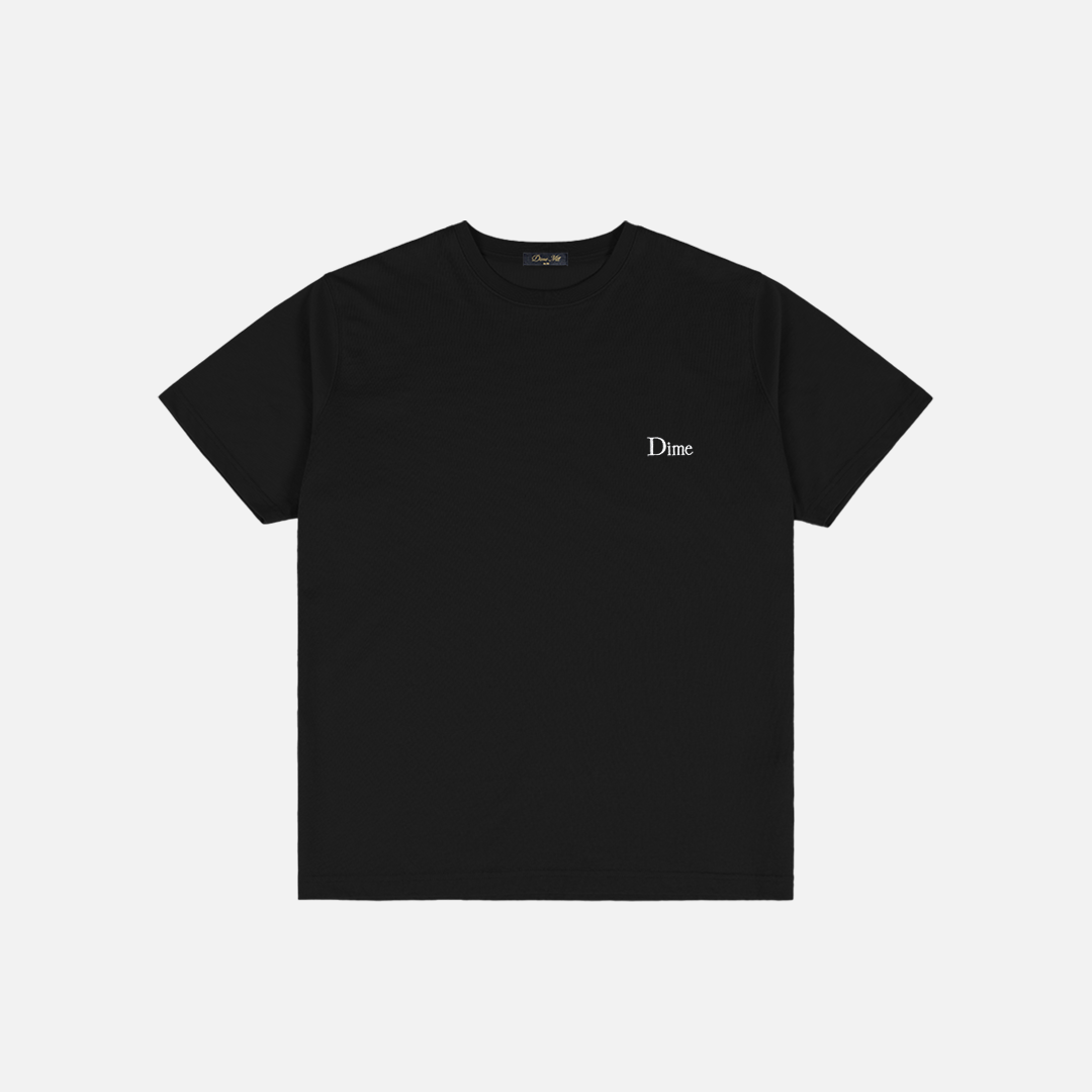 Dime Classic Small Logo T-Shirt Black