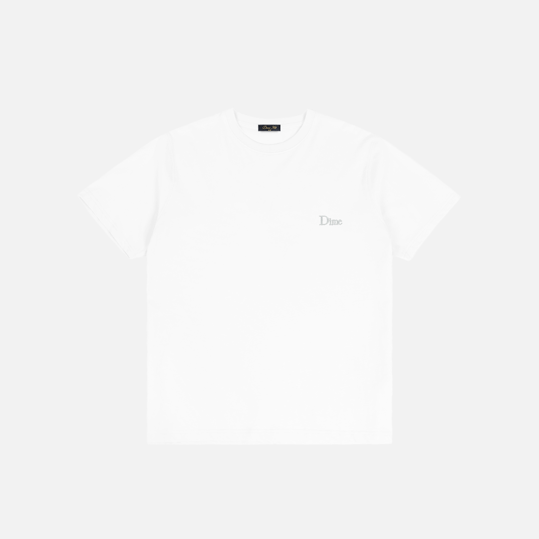 Dime Classic Small Logo T-Shirt White