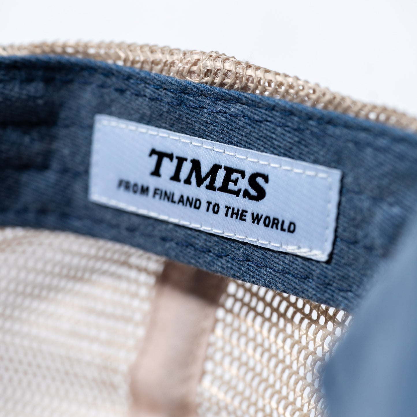 Times Vintage Cursive Trucker Denim/Natural