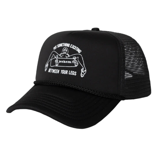Jenkem Legs Trucker Hat Black