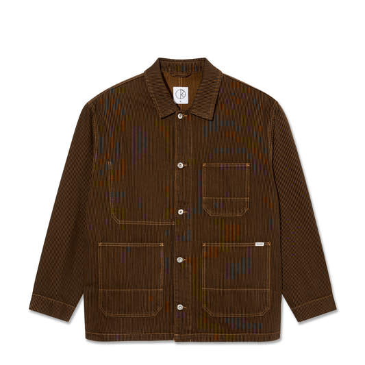 Polar Hickory Stripe Ezra Jacket Rust