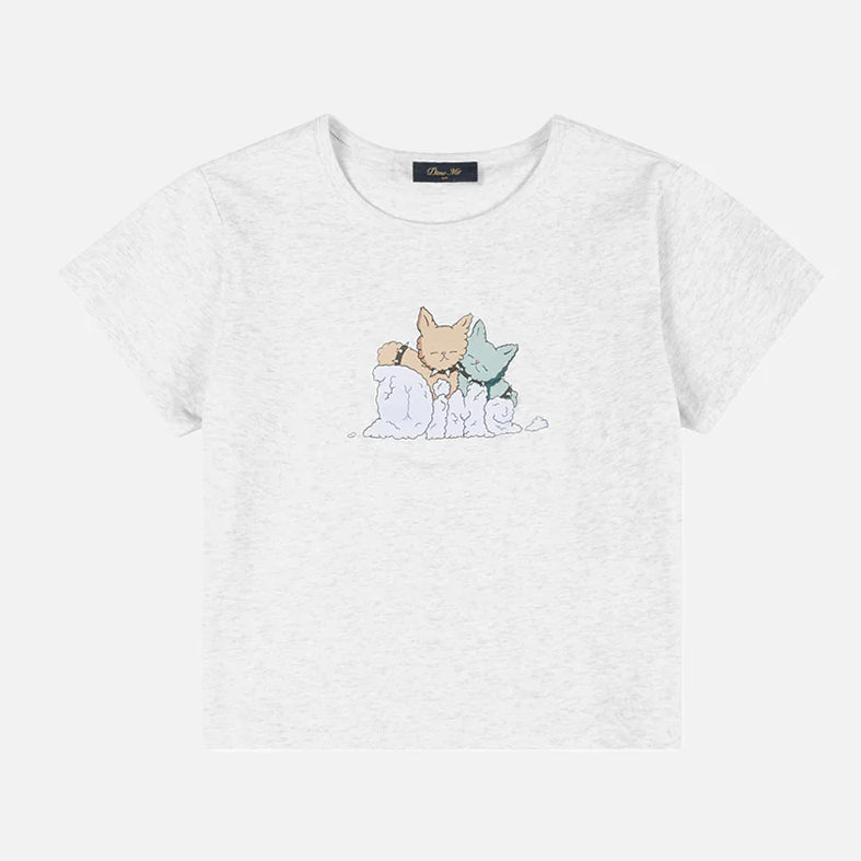 Dime Fluff T-Shirt Ash