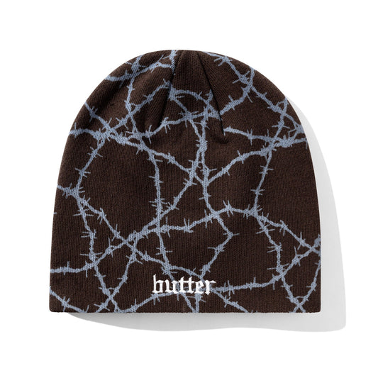 Butter Wired Skully Beanie, Brown
