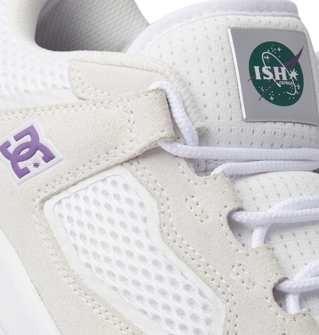 DC Metric S x Ish Shoes White/Purple