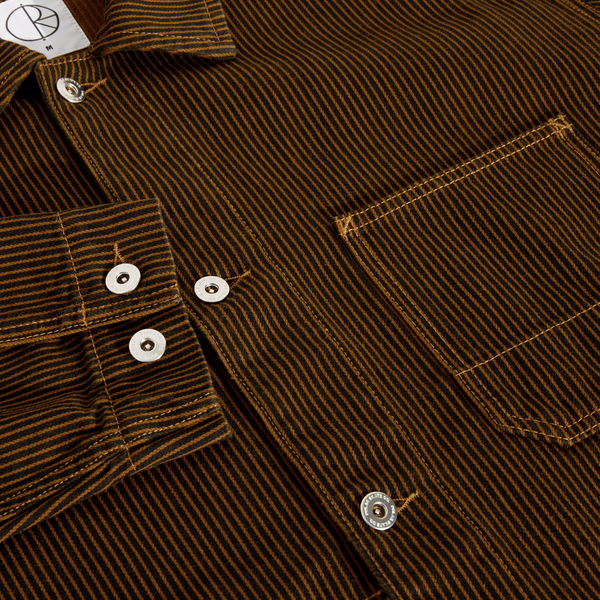 Polar Hickory Stripe Ezra Jacket Rust