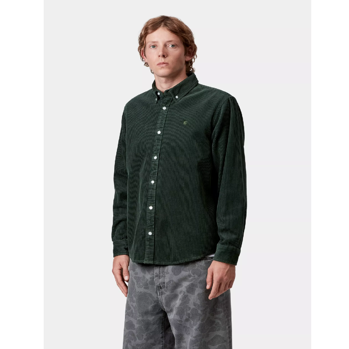 Carhartt WIP L/S Madison Cord Shirt  Sycamore Tree
