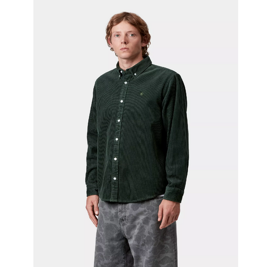 Carhartt WIP L/S Madison Cord Shirt  Sycamore Tree