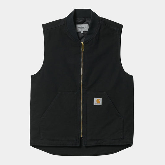 Carhartt WIP Classic Vest Black (rinsed)