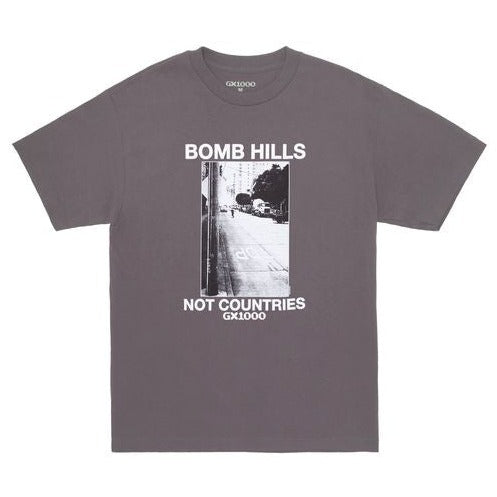 GX1000 - Bomb Hills Not Countries Tee - Charcoal