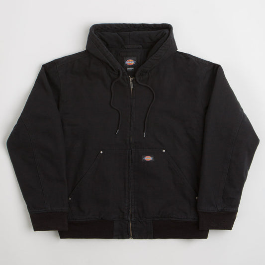 Dickies Hilham Hooded Canvas Jacket Black