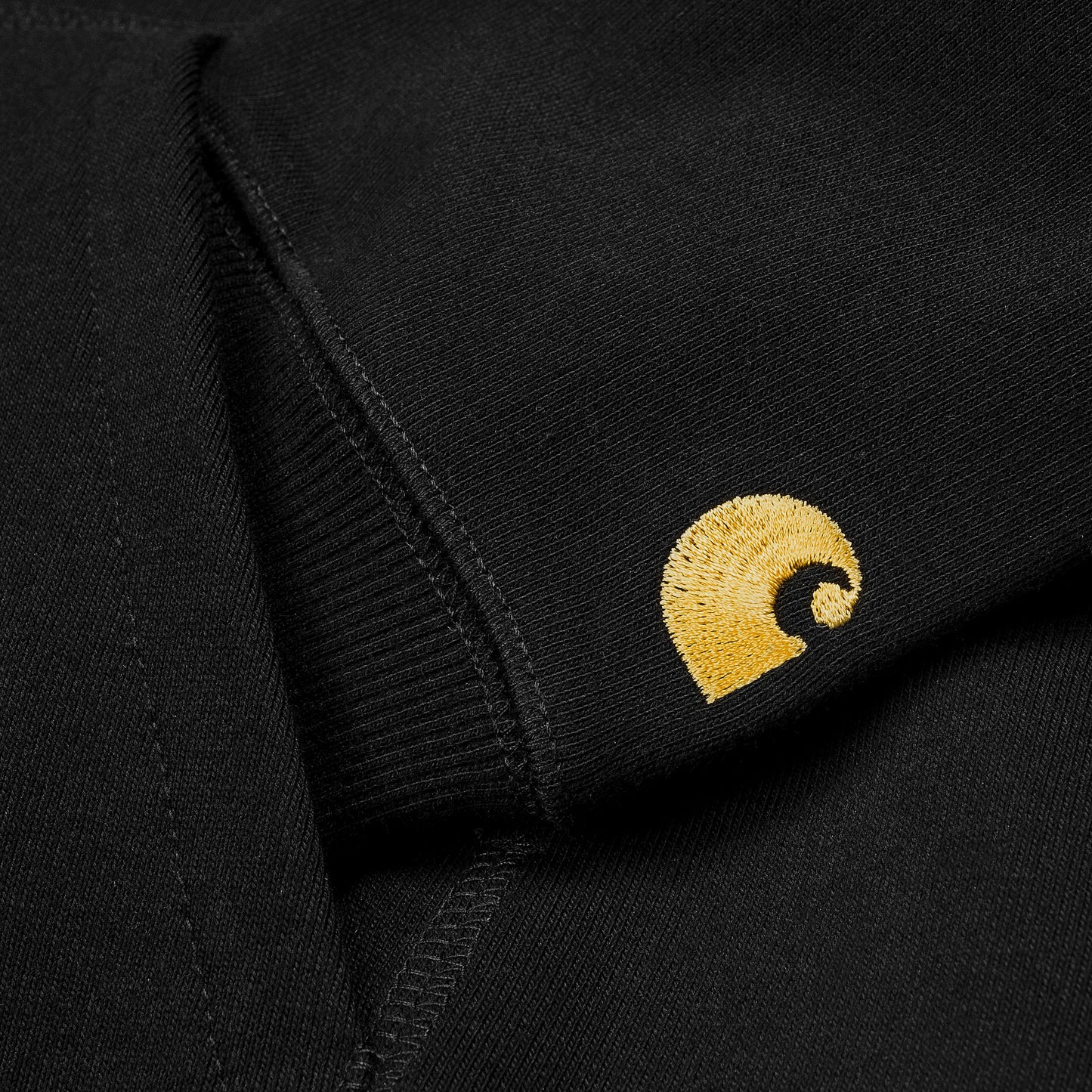 Carhartt WIP Hooded Chase Sweatshirt Black/Gold