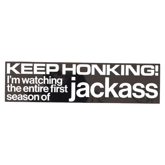 Jenkem Keep Honking Jackass Bumper Sticker