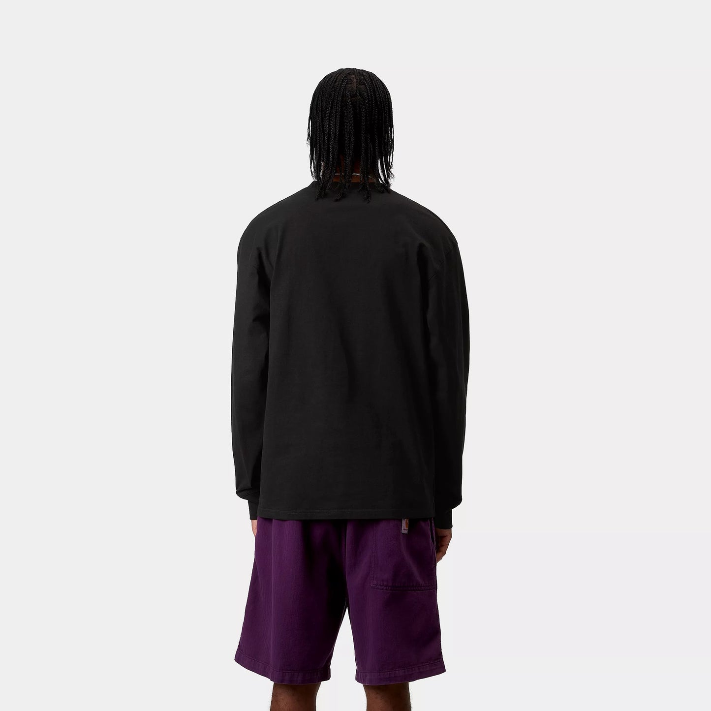 Carhartt WIP L/S American Script T-Shirt Black