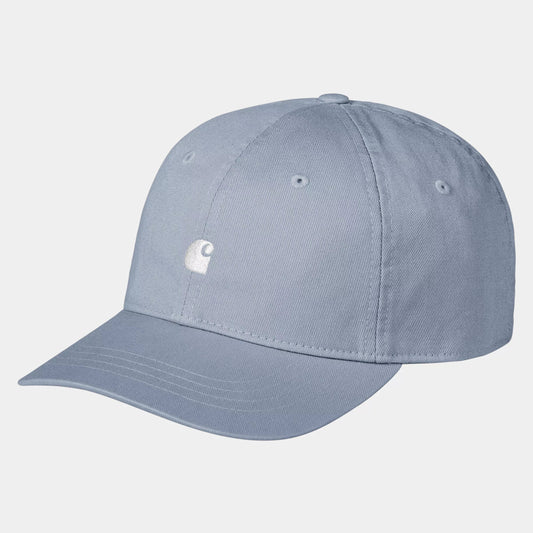 Carhartt WIP Madison Logo Cap Blue Fog/White