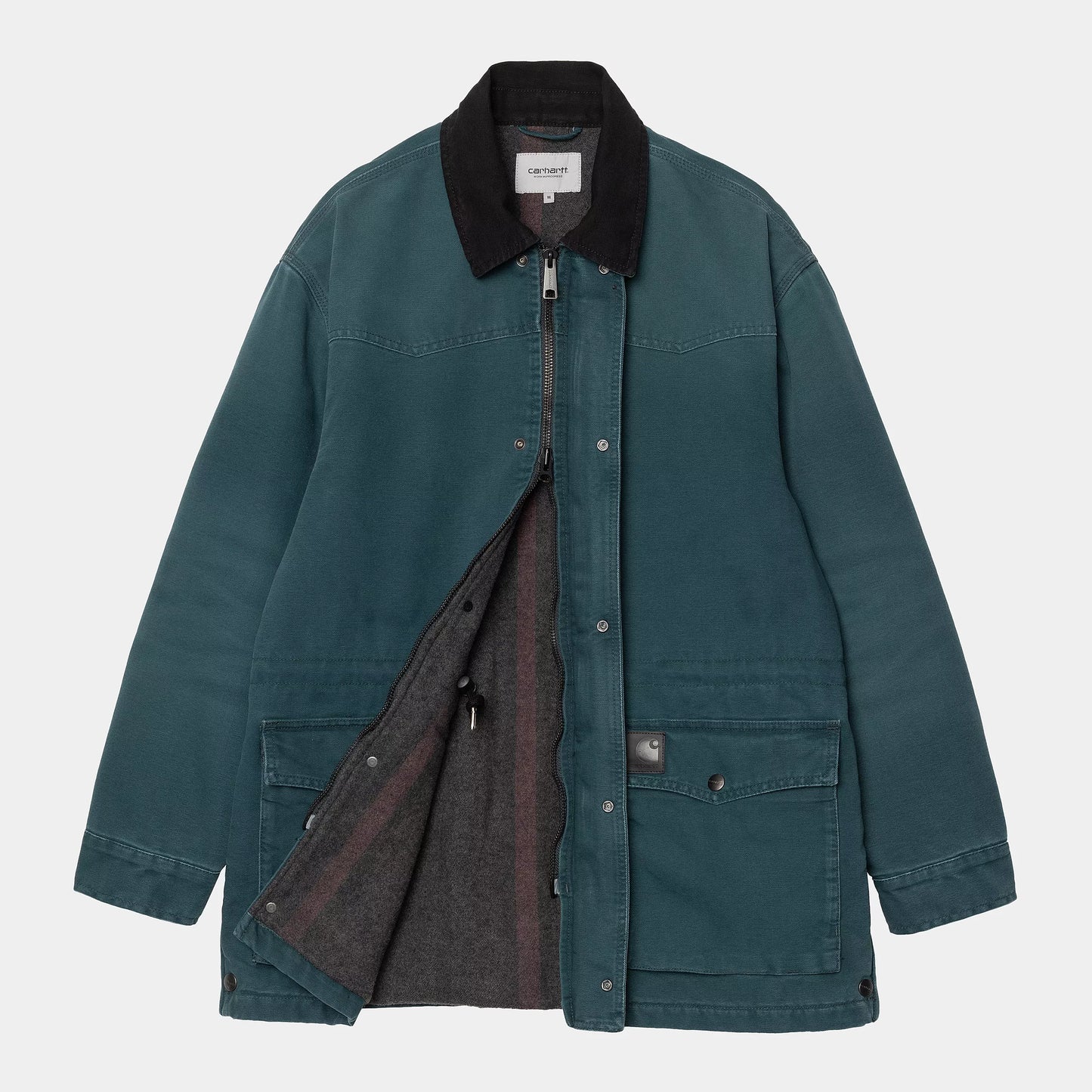 Carhartt WIP OG Santa Fe Coat Deep Lagoon/Black stone