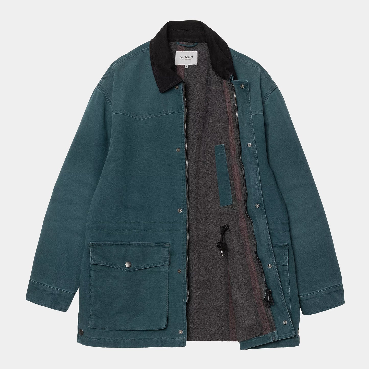 Carhartt WIP OG Santa Fe Coat Deep Lagoon/Black stone