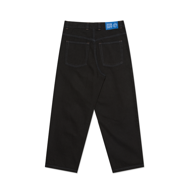 Polar Big Boy Pants Black / Blue Stitching