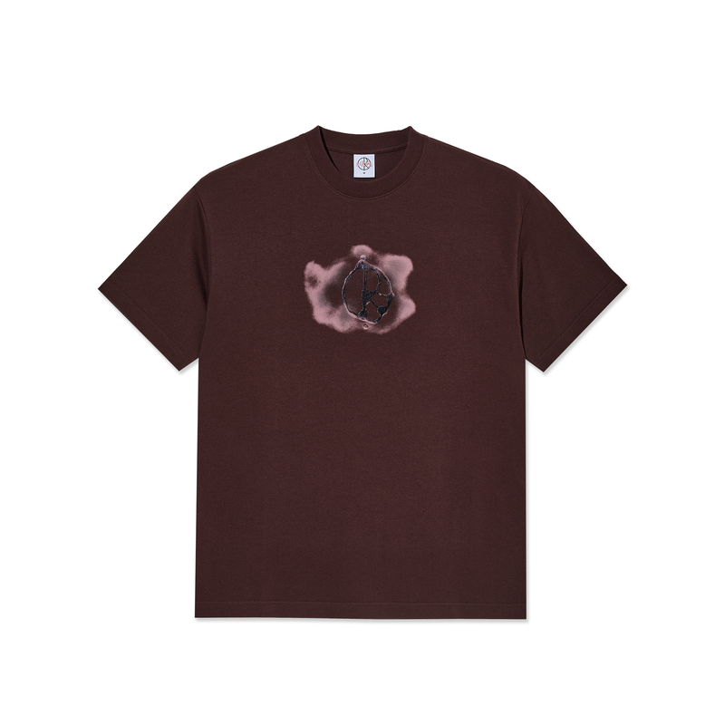Polar Metal Logo Tee Washed Bordeaux