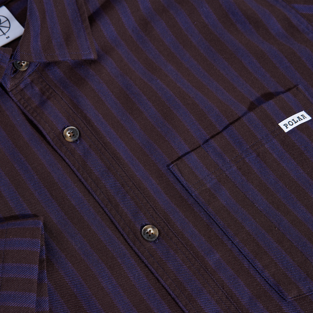 Polar Mitchell Shirt Purple Chocolate
