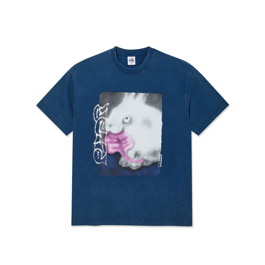 Polar Rabbit Tee Washed Blue
