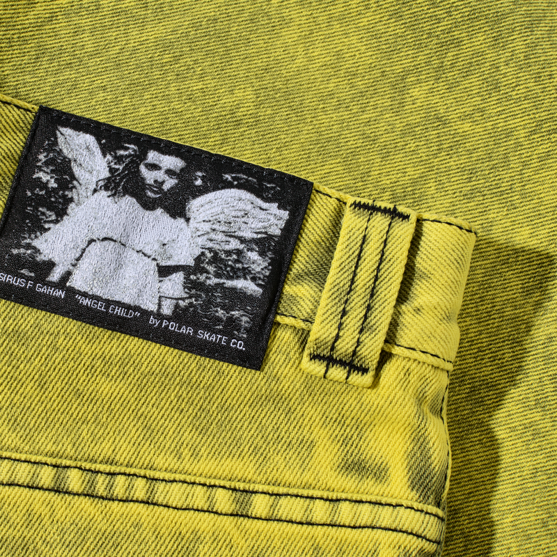 Polar Angel Child Big Boy Shorts Lemon Black