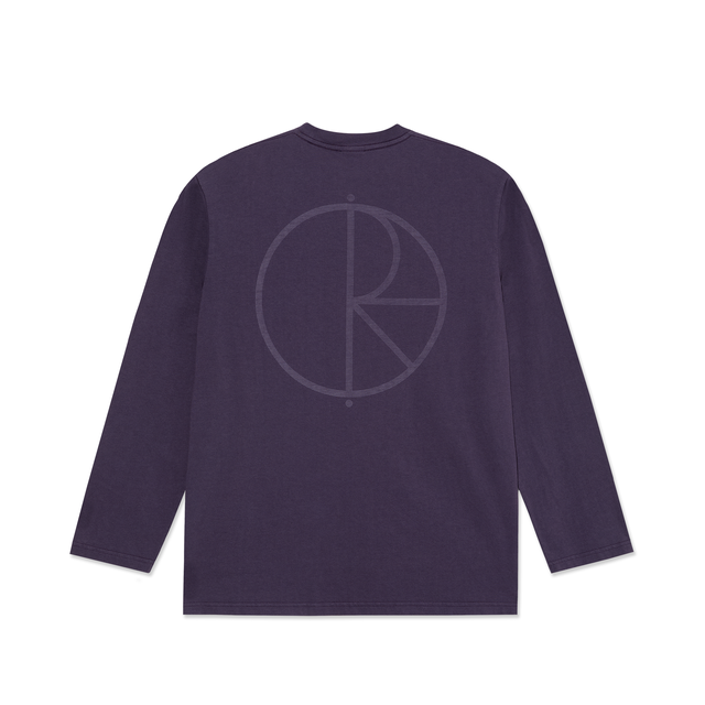 Polar Steve Ls Tee Stroke Logo Dark Violet
