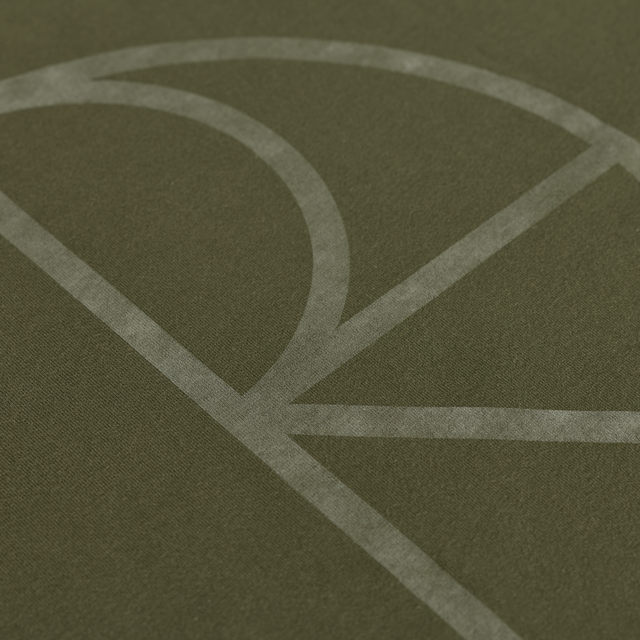 Polar Steve LS Tee Stroke Logo Army Green