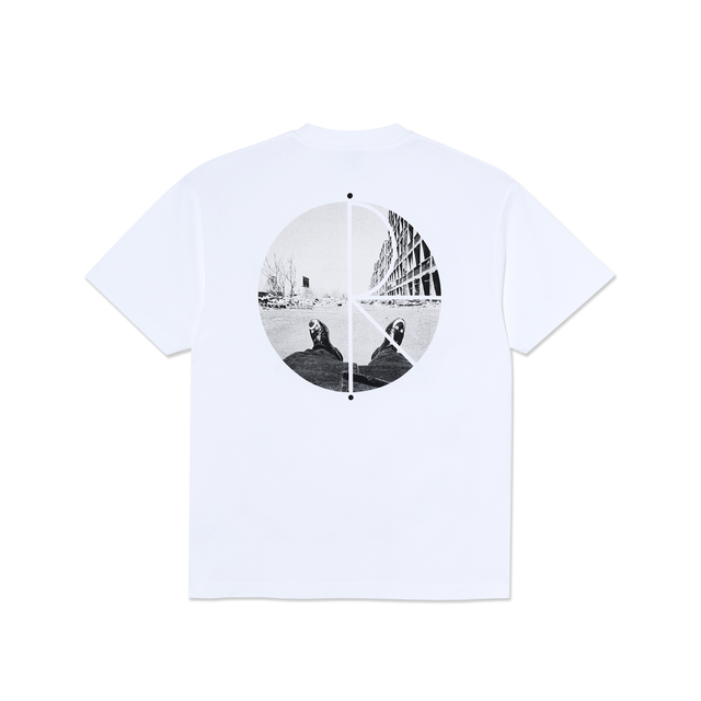 Polar Fill Logo Tee Happy Sad White