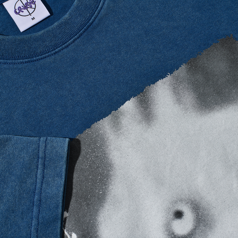 Polar Rabbit Tee Washed Blue