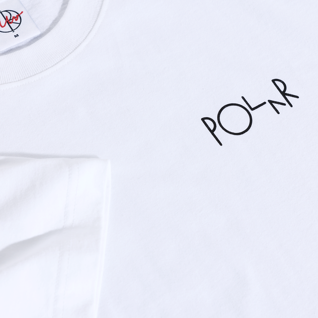 Polar Fill Logo Tee Happy Sad White